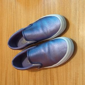 Purple Metallic Slip-on Vans - W9